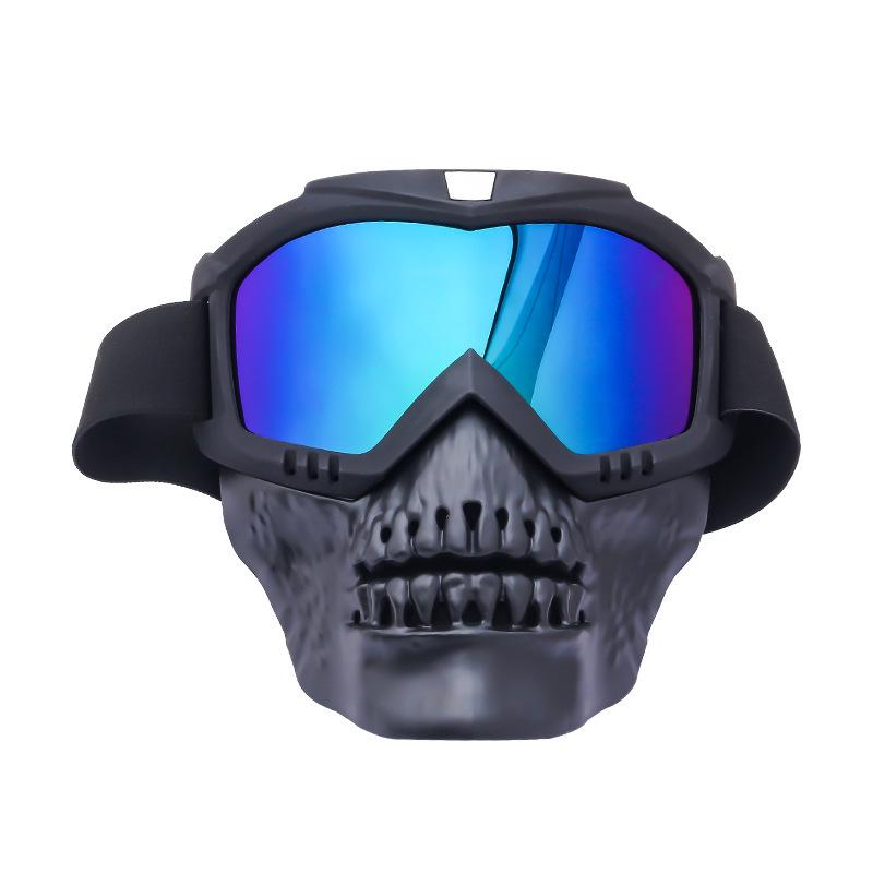 Tactical Skull Mask & Goggles: Windproof, Sandproof, Anti-Fog for Cycling, Motorcycle, Military, and Outdoor Sports