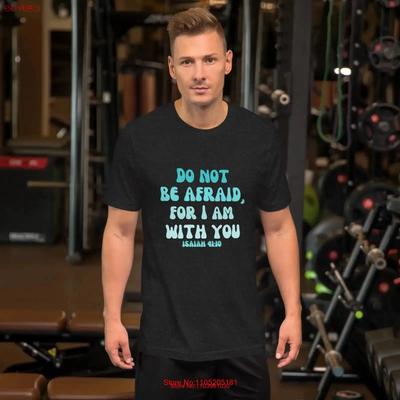Do Not Be Afraid Mens T Shirt Vintage Washed Graphic Casual Unisex Comfortable Fashion Stretched Top For Everyday Wear Slightly
