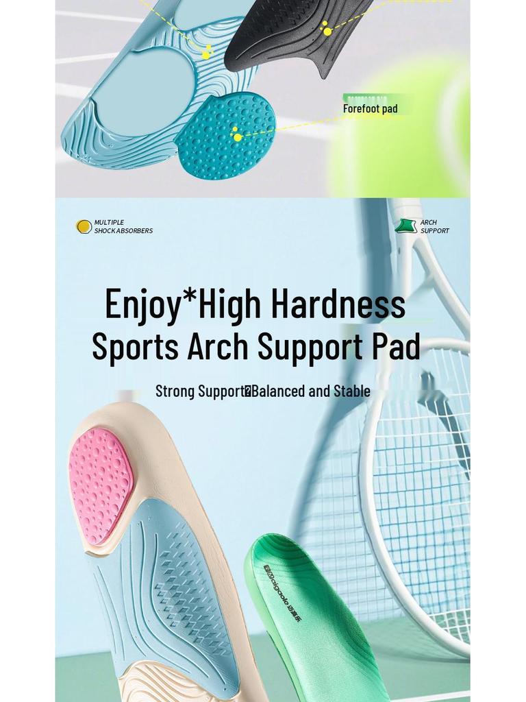 Orthotic Arch Support Insoles for Flat Feet - Anti-torsion, Sweat-wicking, High Elastic, Shock Absorption, Comfortable for Men and Women