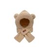 Warm Plush Scarf Soft Winter Neckerchief Cartoon Bear Ear Hat  Ski