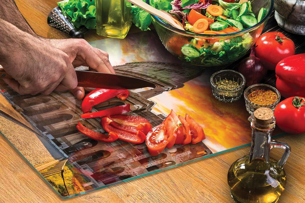 SZKLANA DESKA DO KROJENIA 40x30 KOLOSEUM