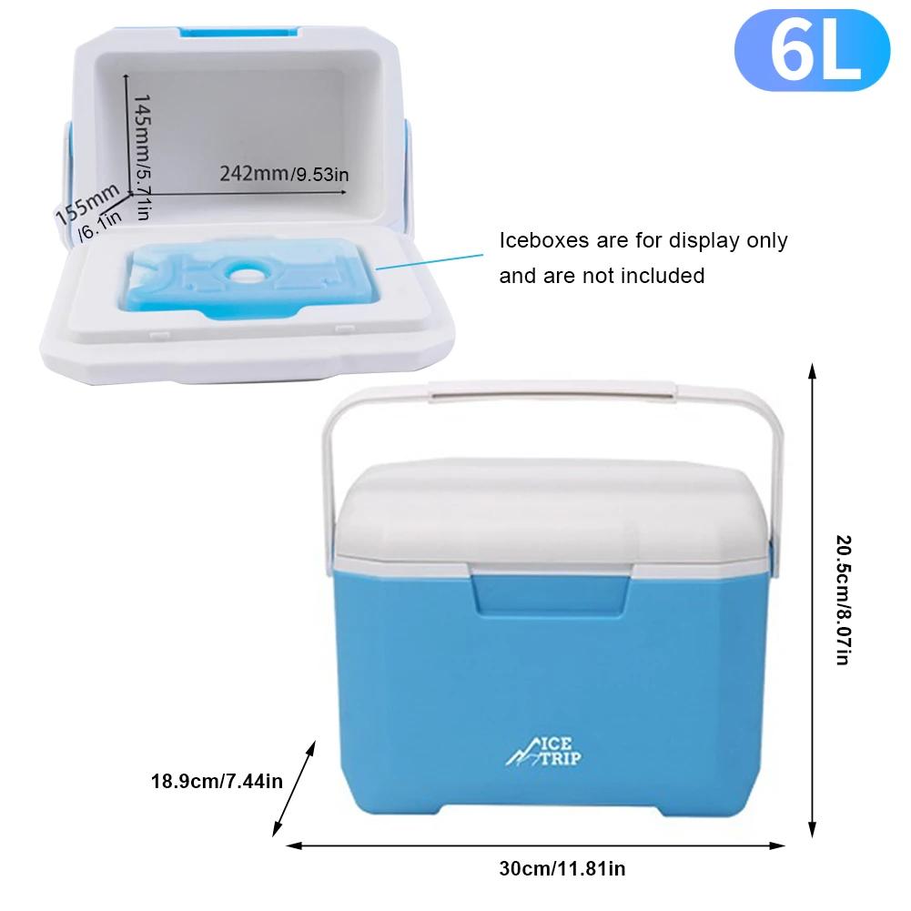 3/5L Camping Cooler Box Heat Preservation Car Refrigerator Large Capacity Camping Fridge Ice Cooler Cooling Beverage Storage Box