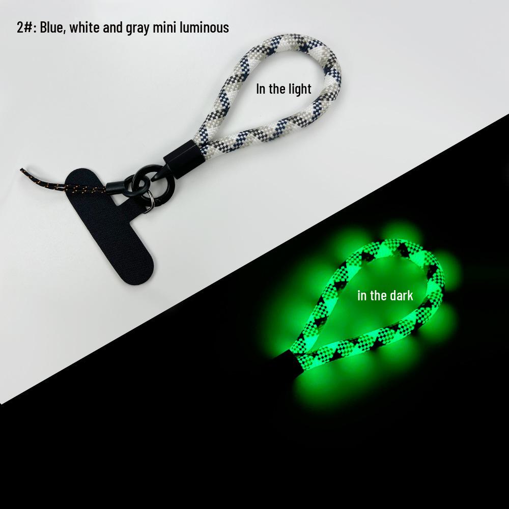 Luminous Mini Phone Lanyard with Multifunctional Camera Safety Rope & Keychain Clip