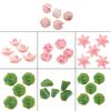 5 Stück Harzblumen-/Blattverzierungen Schmuckherstellung Zubehör Haaraccessoires Kits
