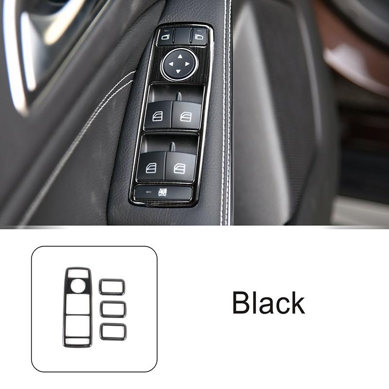 Car Window Glass Lifting Button Panel Frame Stainless Steel Sticker For Mercedes Benz A B C E G CLA CLS GLE GLA GLK ML GL Class