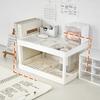 Multifunctional Shelves Double-layer Storage Shelf Desktop Storage Rack Plastic Desk Shelves Cosmetic Sundries Organizer Storage