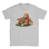 Oversized T Shirt Beach Baby Monkey Punch Cute Monkey Punch Trendy Cool TShirts Pure Cotton Tee Shirt Unisex Fun Short Sleeve Tops