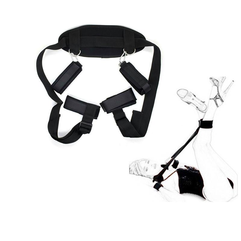 Erotic Bondage Bed Games Adult Sex Products BDSM Sex Bondage Set Women Handcuffs Ankle Cuff Restraints Sex Toys for Couples Anal