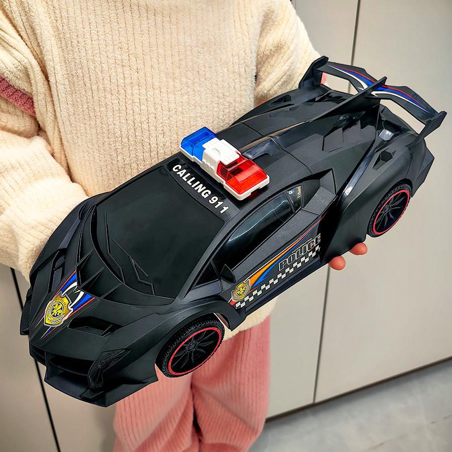 

Model Police Car Toy-Black, realistic sports car toy Push-pull police car toy, suitable for New Year and Christmas birthday gift