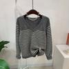 C S In The Room Women Huddle ColorbloCk Stripe Raglan V neCk Knit 4Color