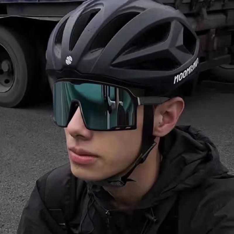 9pcs Outdoor Cycling Sports Sunglasses UV400 Men and Women Mountaineering Large Goggles