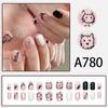 24 teile/schachtel Schnelle Nägel Verschiedene Schmetterling 3D Blumen Einfache Nail art Aufkleber Tragbare DIY Fertige Künstliche Nägel
