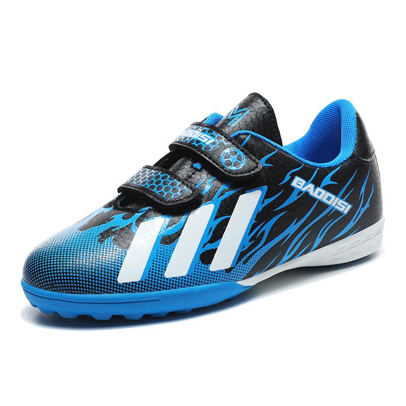 Cross-border boys and girls football shoes Velcro broken nails competition training youth indoor and outdoor sports shoes