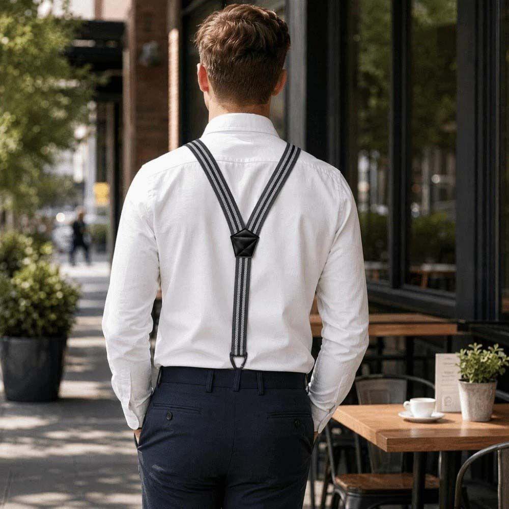 Elastic Heavy Duty Suspenders Y-back Wide Trouser Pants Braces New Men Work Suspenders Work