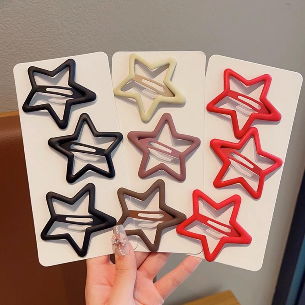 3Pcs Children'S Pentagram Broken Hair Clip, Girls' Hair Without Injury Side Bangs Clip, Versatile Headpiece Hair Clip On The Back Of The Head