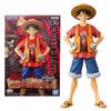 18CM Anime Monkey Luffy Holiday Clothing Standing Model Toy Gift Theater Version Collection Action Figure DXF D FILM RED PVC Poseable Articulated