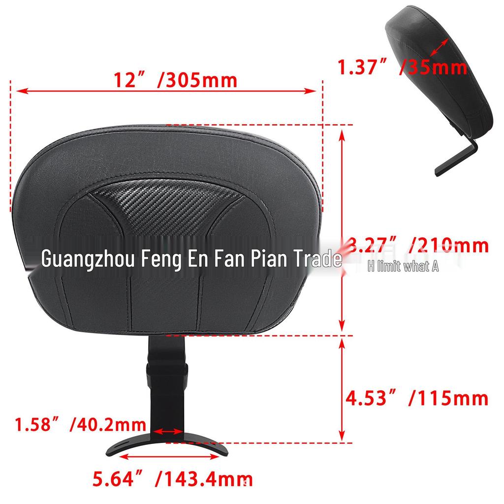 PU Leather Backrest for Harley Road King & Street Glide Touring 2009-2022