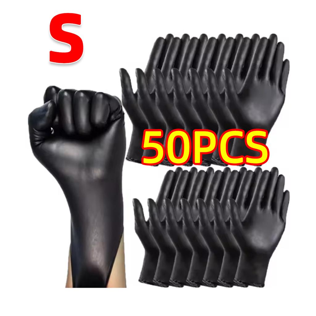 Disposable Black Gloves, Multi-purpose, Latex-free, Sterile, Medical, Cooking, Home Use, Easy, Simple and Clean