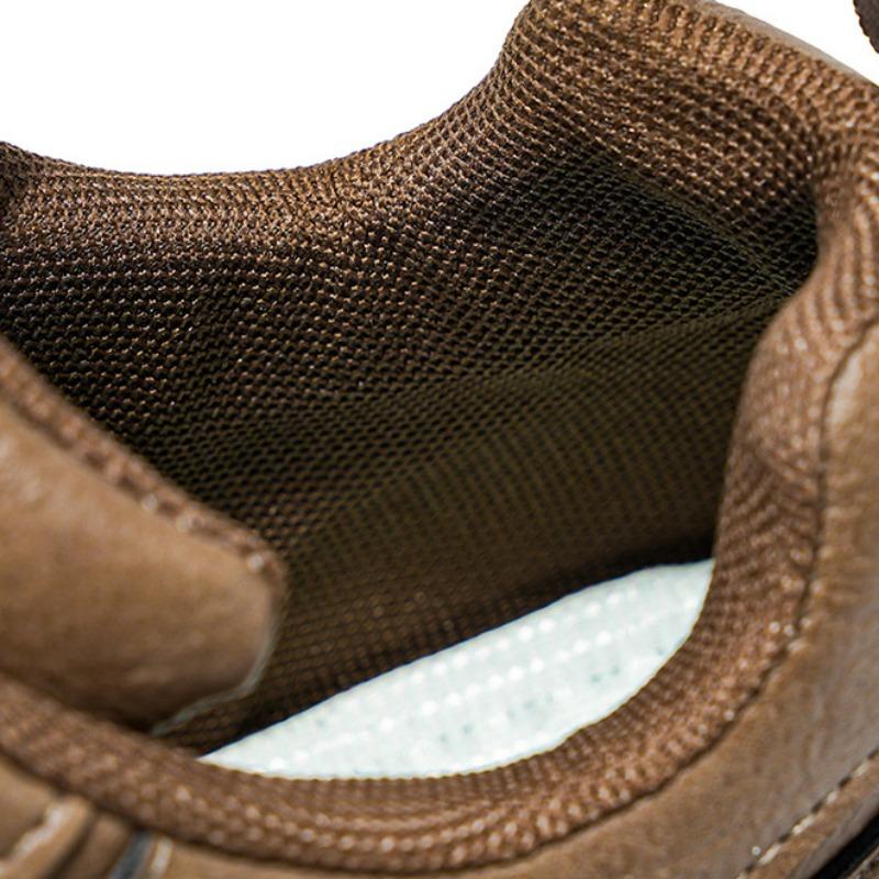 Spring Man Safety Works Shoes Classic Anti-slip Waterproof Soft-sole Casual Sneakers Men Business Leather Shoe Zapatos De Hombre