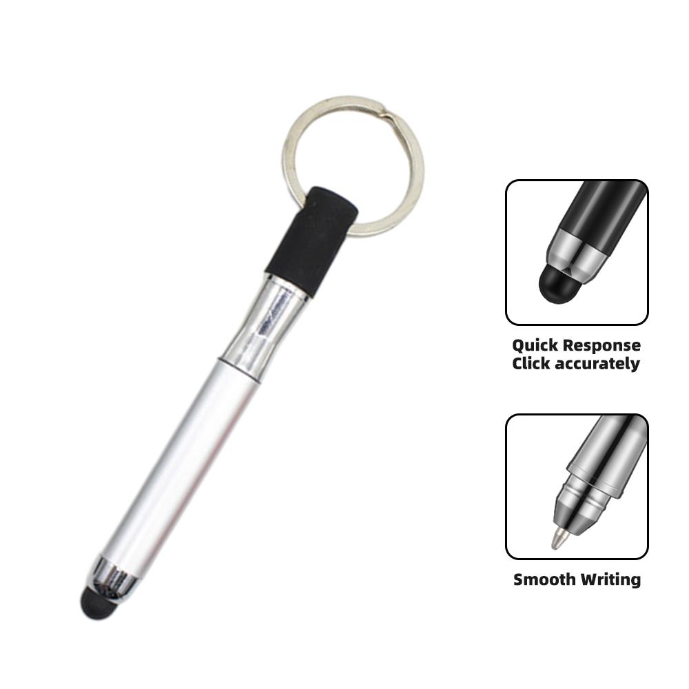 HdoorLink  Multifunctional 3 in 1 Stylus Pen Signing Pen With Key Ring Capacitive Touch Screen Tablet Pen Smart Pencil Accessories