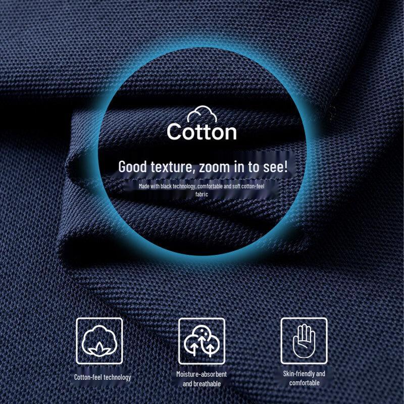 ROMON Men's Solid Short Sleeve Polo Shirt