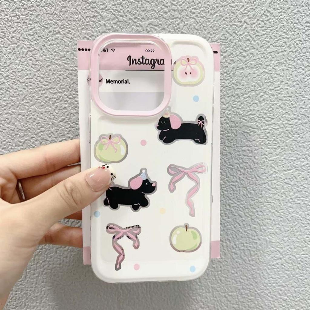 Cute Cartoon Transparent Phone Case for IPhone 13 for IPhone 15 Phone Case Heat Dissipation Anti-fall Phone Case