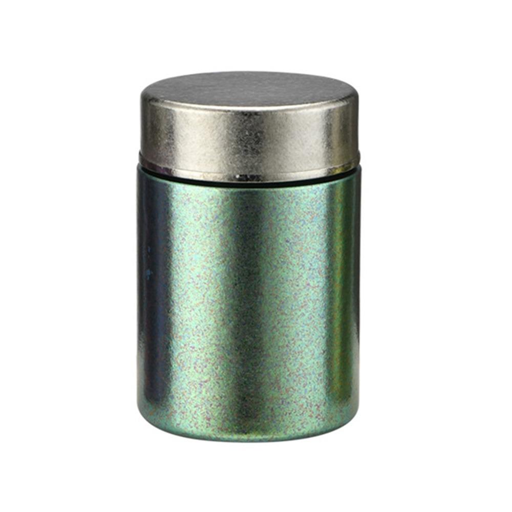 Pure Titanium Tea Tin Large Capacity Storage Box Portable Tea Jar for Home&Travel