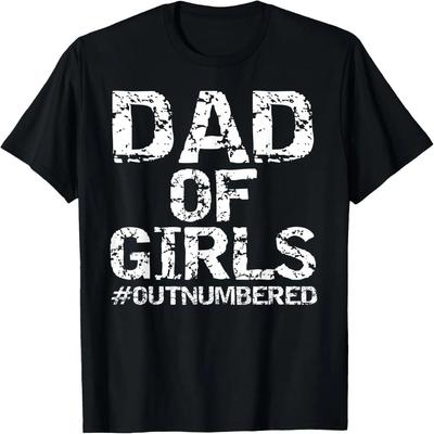 Herren Vater Geschenk von Töchtern Lustiges Papa von Mädchen #In der Unterzahl T-Shirt