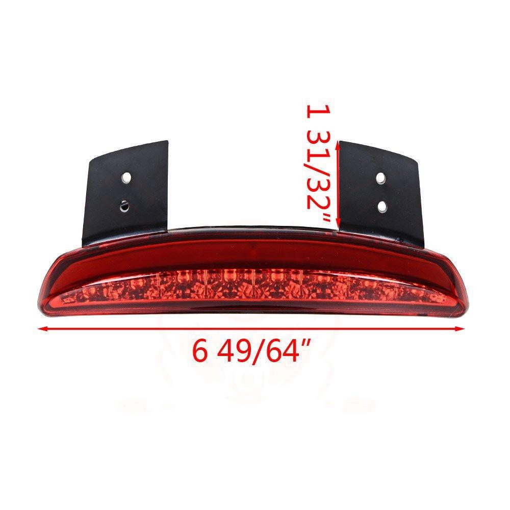Motorcycle Fender Edge LED Light Brake Light Taillight Red Stop Running Light For Harley Sportster Iron 883 1200 Dyna Xl8