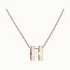 H Home Enamel Letter Necklace 18k Gold Plated Large Pendant Clavicle Chain Men Women