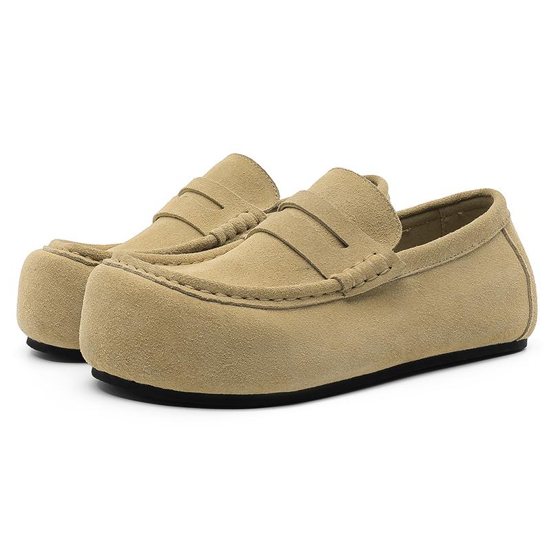 Fashion Male All-match Lazy Shoes New High Quality Suede Loafers Leather Business Formal Men Leather Shoes Brand Moccasin Wedding Shoes