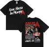 Rapper Anuel AA Rhlm 2 Album Tour Tshirts 2026 Spring Summer Fashion Hip Hop Luxury Casual Vintage Short Sleeve Top Unisex