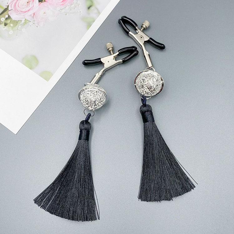 BDSM Flirting Tassel Bell SM Bondage Nipple Stimulation Clamp Sex Pleasure Adjustable Breasts Clip for Couples Sex Toys