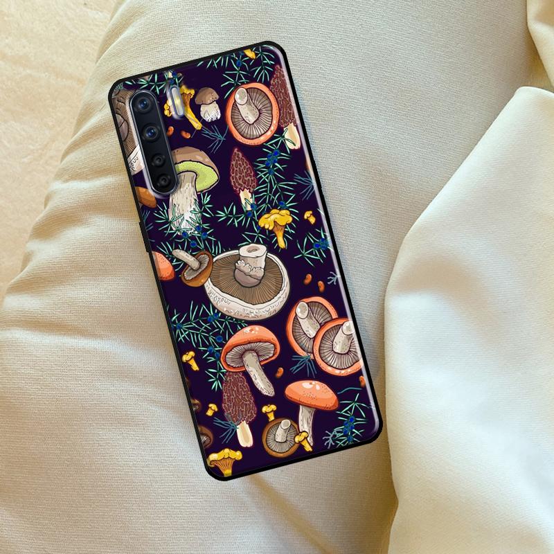 Wild Forest Mushroom Case For Oppo A6 A5 Pro A15 A57 A17 A54 A74 A94 A76 A16 A96 A40 A60 A80 A18 A38 A58 A78 A98