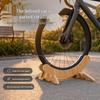Indoor Wooden Bicycle Rack: Mountain & Road Bike Kickstand Support for Storage & Repair.
