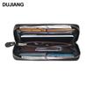 Men's Genuine Leather Long Wallet with Multi-Card Slots and Coin Purse, National Style, Large Capacity Clutch