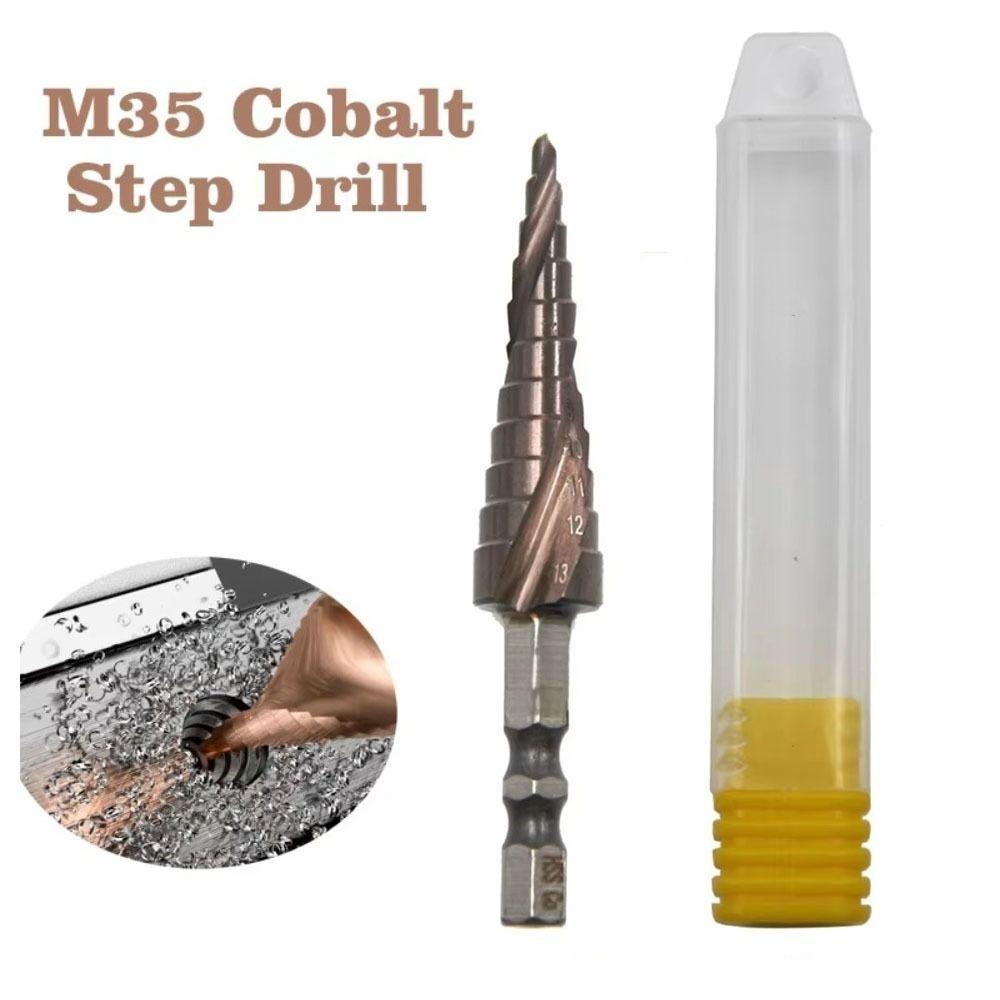 M35 Cobalt Containing Step Drill 4-12mm Drill Bit Tool New Pagoda Drill  Metal