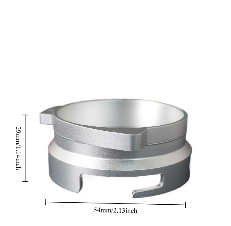 

1pc Anti Fly Powder Ring 54mm Coffee Machine Handle Leakproof Reusable Food Grade Durable Practical серебряный