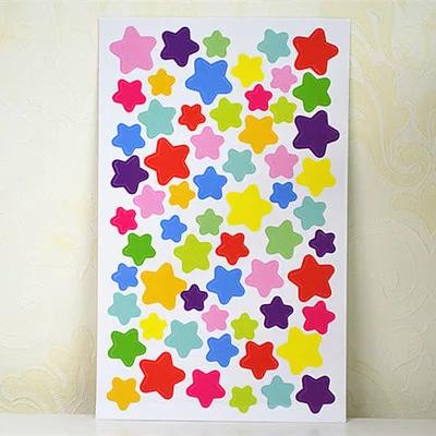 6 Sheet Reward Stickers For Student Colorful Flower Star Heart Dot Behavior Chart Scrapbook Sticker Student Teacher Supplies