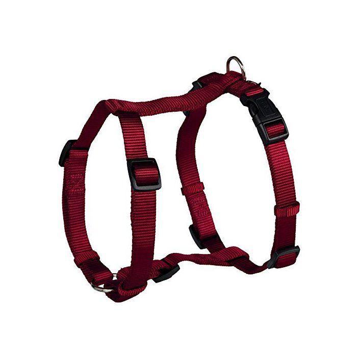 Harnais pour chien - TRIXIE - Rouge - 50-75 cm - 20 mm - Nylon - Sangles réglables - Extra épais - Confortable