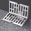 Anti-wear L Shape Stainless Steel Bathroom Tile Insert Floor Drainer Square
