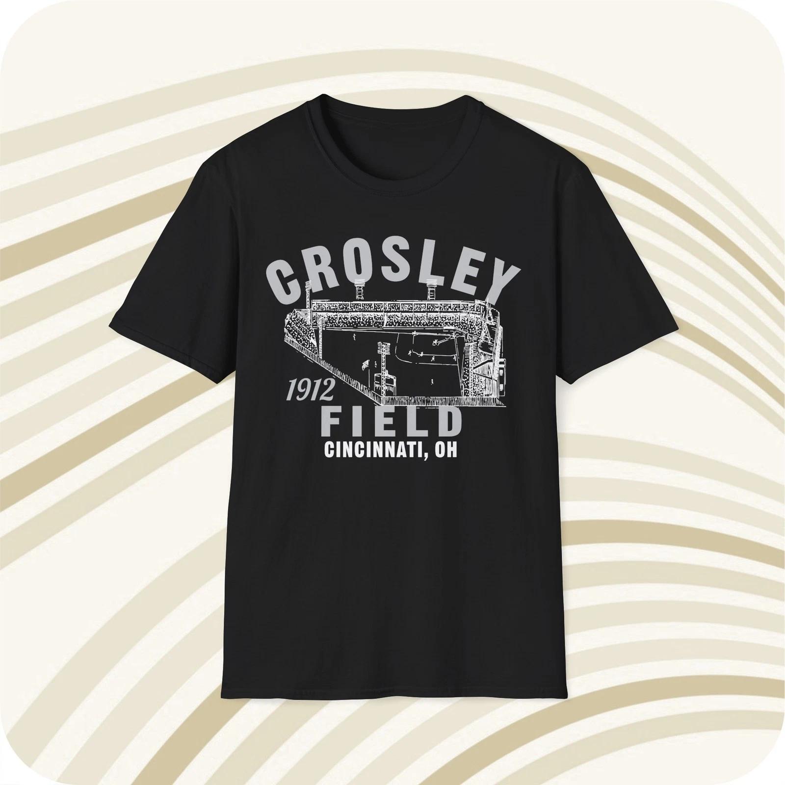 Crosley Field 1912 Classic Cut Baseball T shirt - Cincinnati Reds M