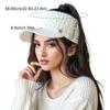 1PC Baseball Cap Elegant Knitted Headband Warmth Fit Gift Adjustable Casual Thick Versatile Sports Cap Playful Multi-Color