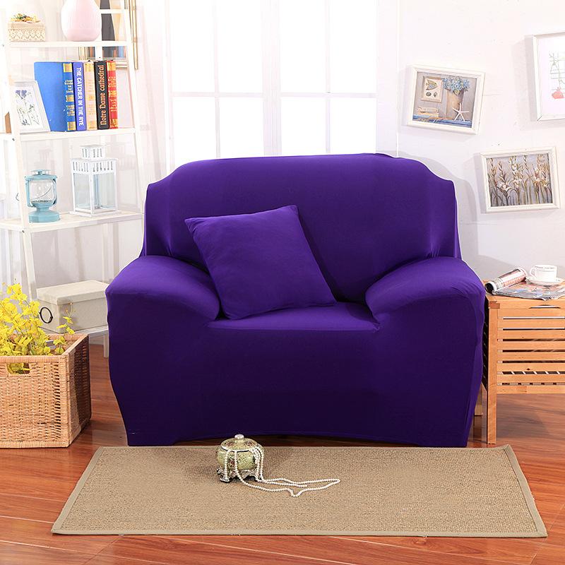 Capa de sofá de cor lisa, capa completa, capa multifuncional, capa de sofá elástica, capa completa, combinação universal de quatro estações, concubina real