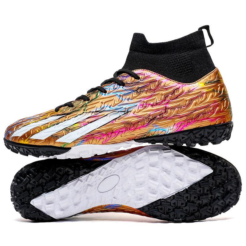 Fußballschuhe Herren AG Stollen TF Gebrochene Nägel Flach Kunstrasen Wettkampf Trainingsschuhe High-Top Fußballschuhe Übergröße 4647