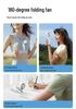 Turbo High-Speed Handheld Fan: Portable USB Rechargeable, 100-Speed Digital Display for Outdoor Cooling