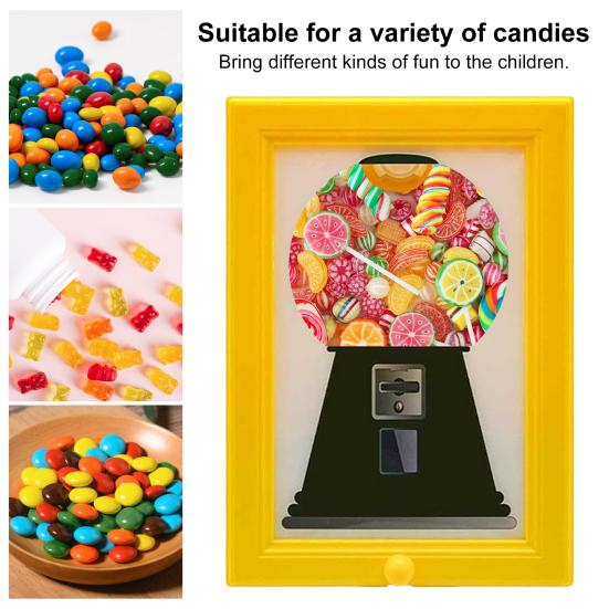 Candy Dispenser Picture Frame Wall-Mounted Chocolate Gumball Machine Frame Personalized Photo Gift for Candy Lovers