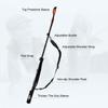 Kingdom Spinning Fishing Rods 73cm-152cm Casting Rod Protection Rope Length Adjustable For Protection Rods Cap Pole Storage Bag
