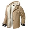 Jacket Men With Hood Autumn Winter Casual Coat Fleece Lined Thick Warm Jacket Men Fashion Clothing Hoodie Jacket