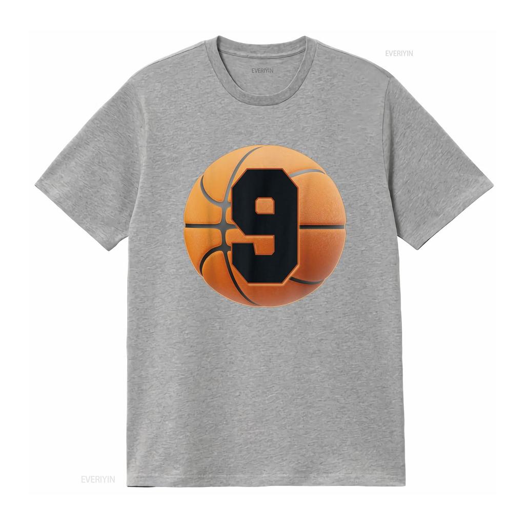kids 9 year Old Birthday T Shirt Boys basketball 9th vintage Washed Unisex Slightly designer clothes Stylish